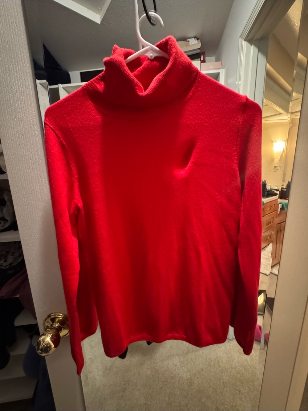 Ann Taylor Red Turtleneck Sweater